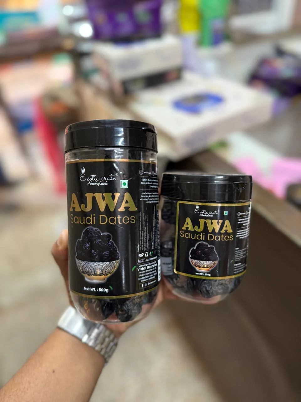 Ajwa Dates 250gm Jar Pack