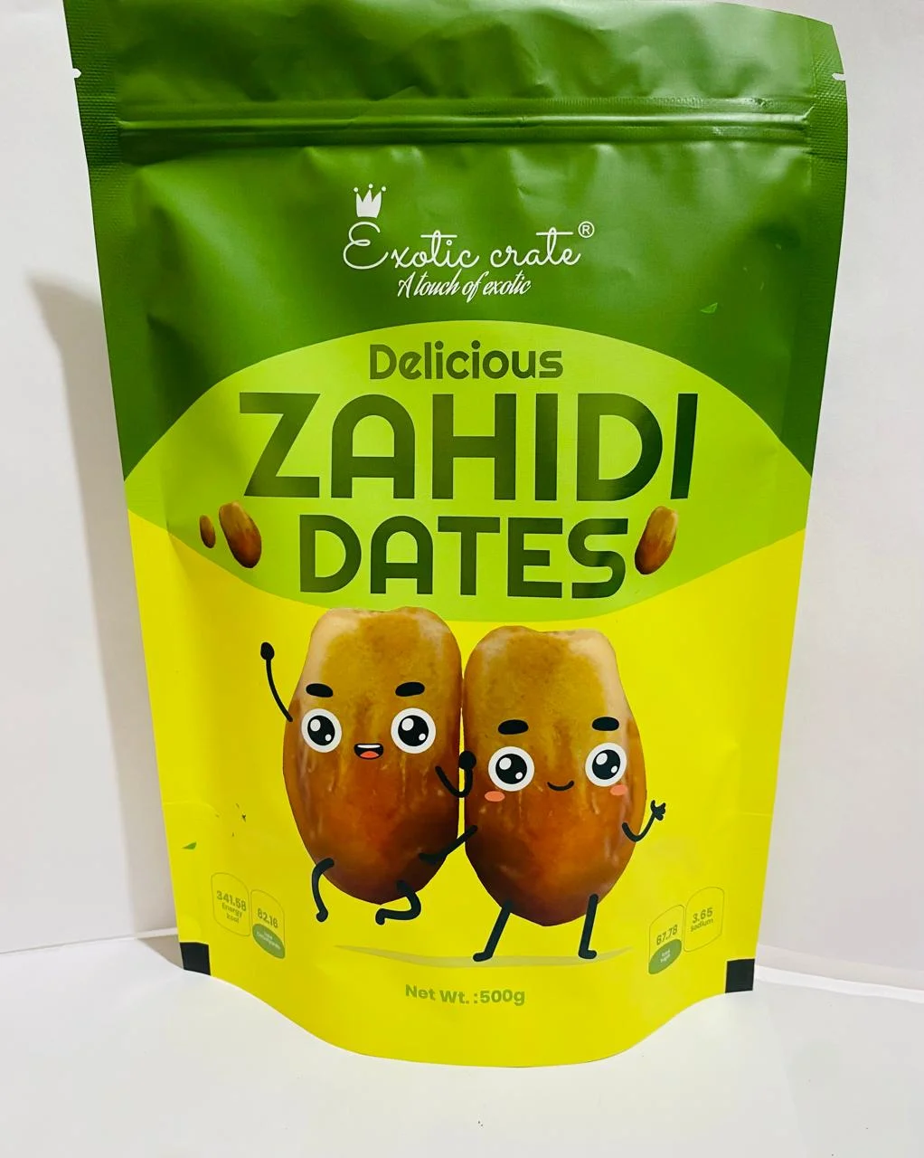 Exoticcrate Zahidi Dates 250g and 500g Pack