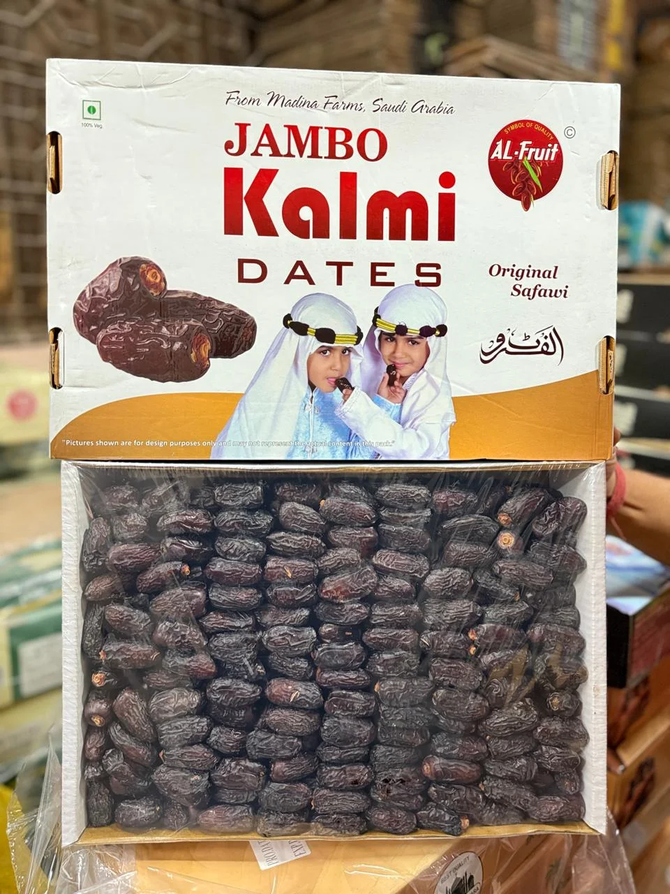 Al-Fruit Kalmi Dates 5kg Carton Premium Black Kalmi Dates
