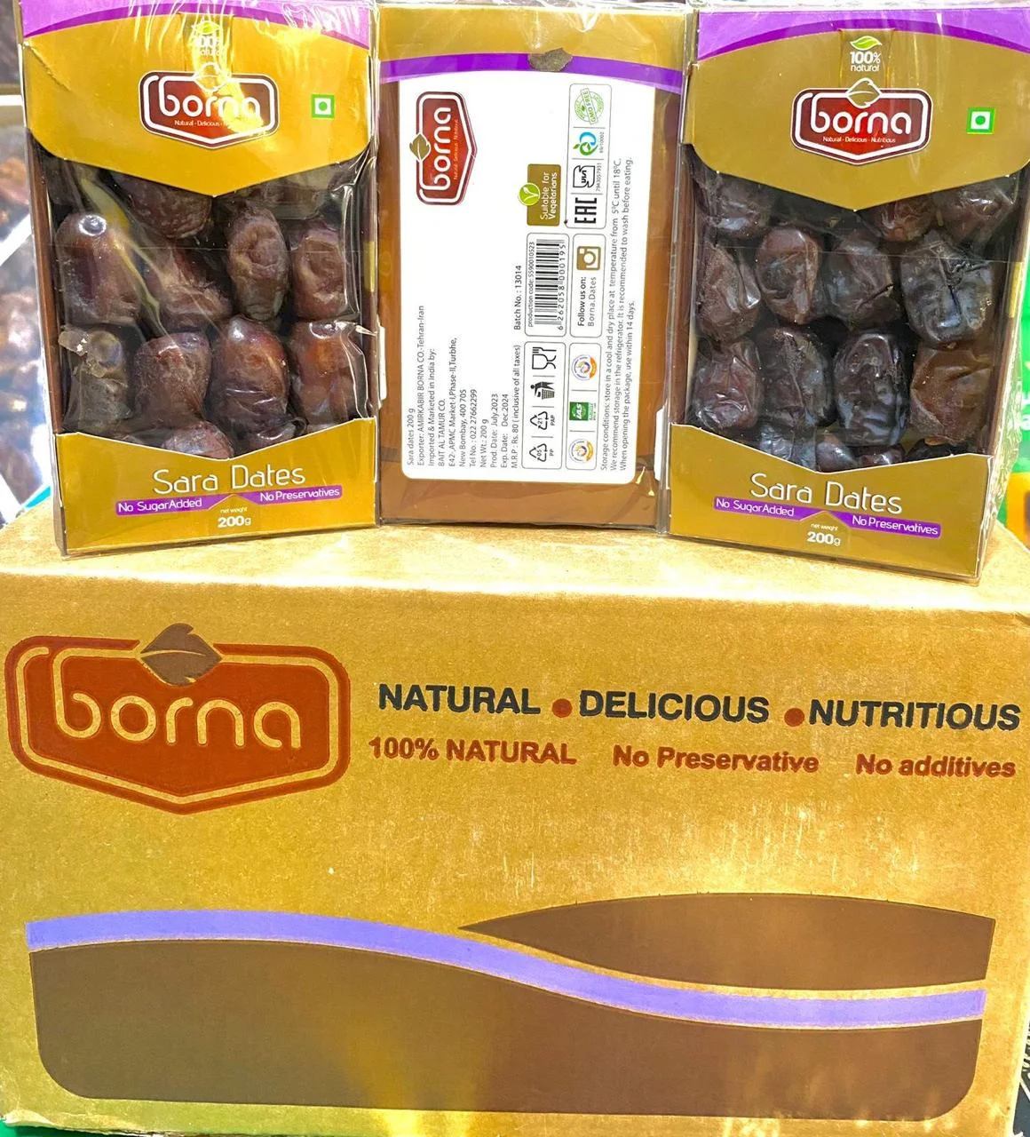 Borna Dates 275gm Premium Black Dates Pack
