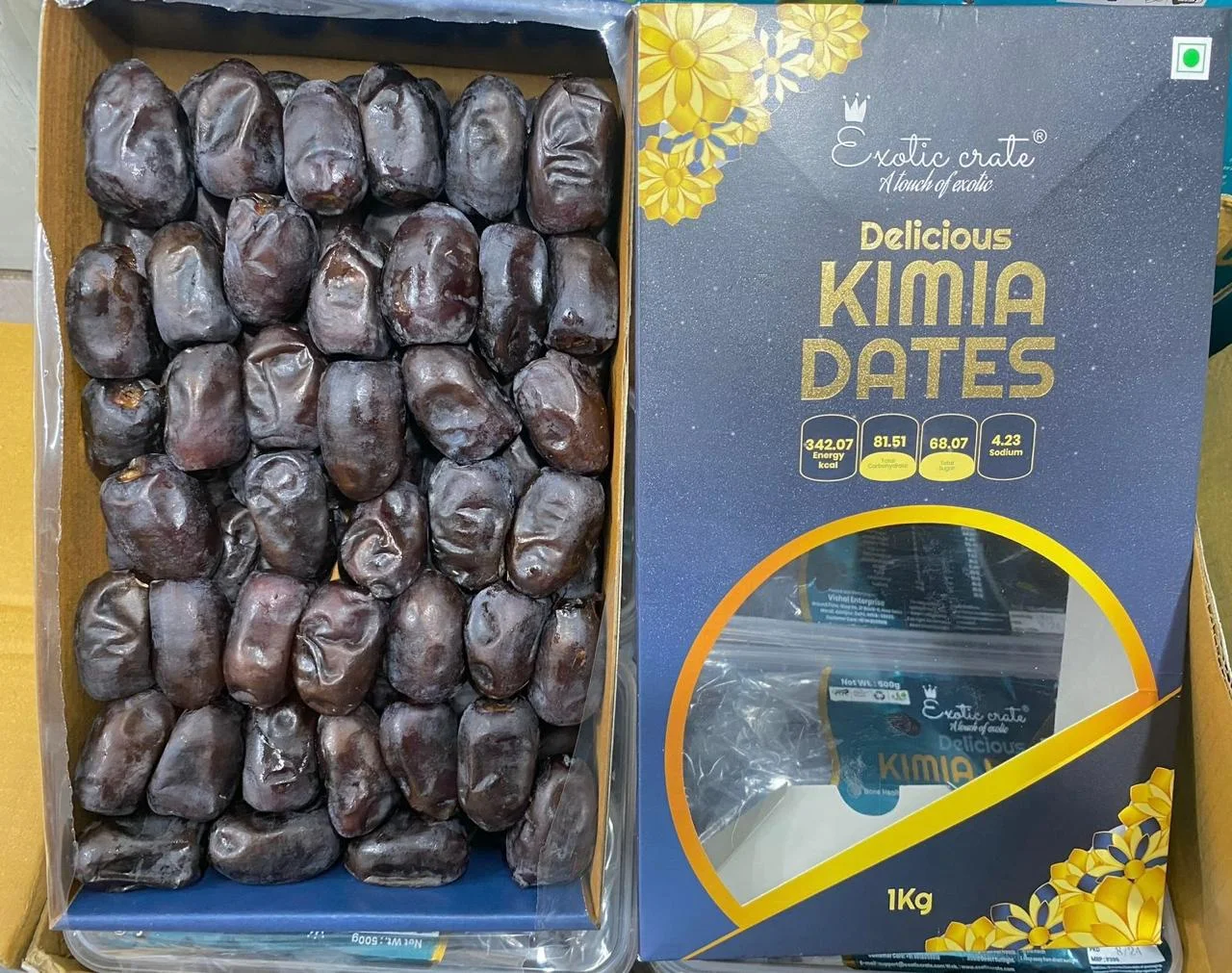 Premium Kimia Dates A Grade Brown Dates