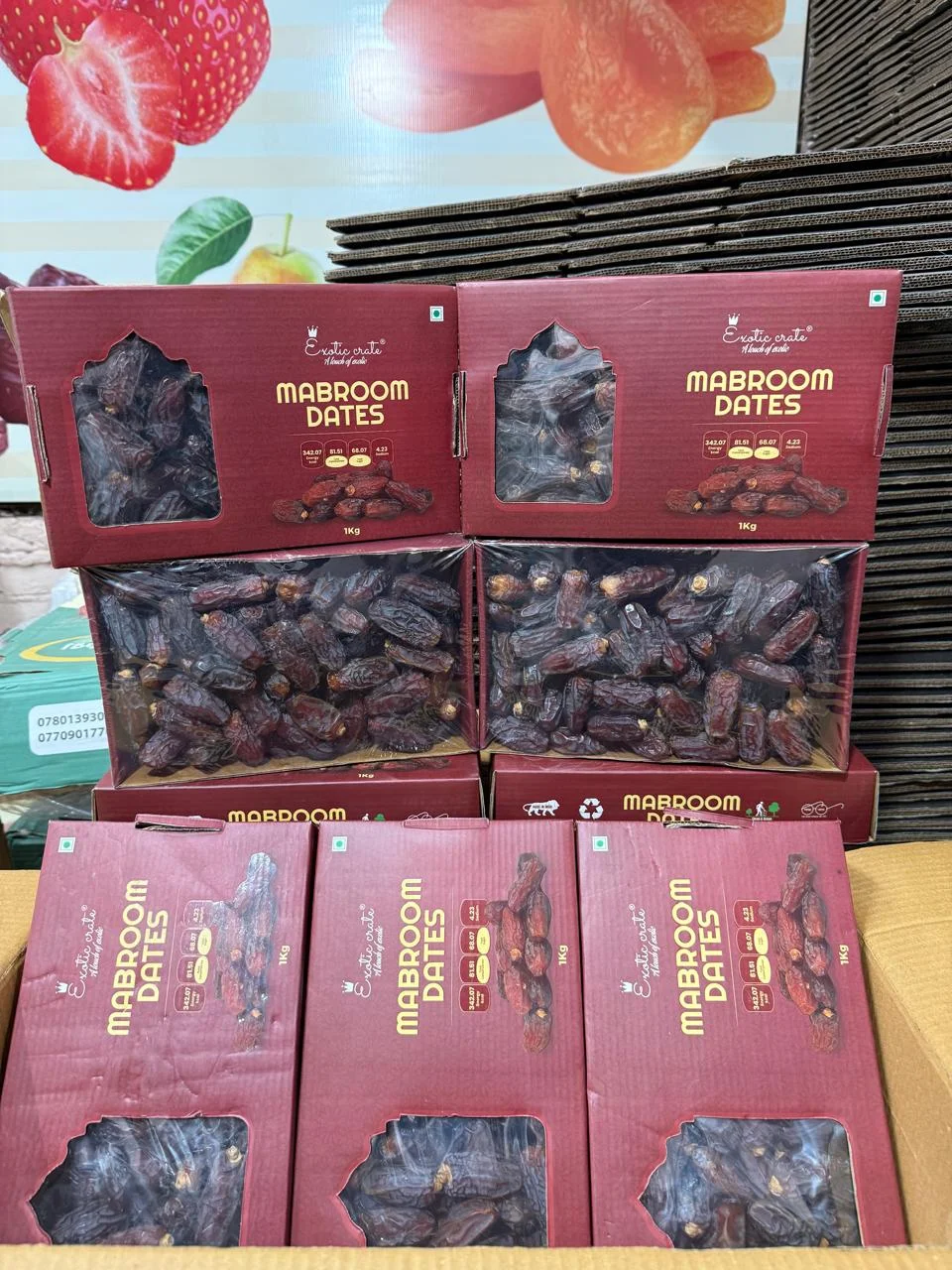 Premium Mabroom Dates Exoticcrate Soft Brown Dates